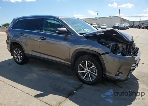 2018 Toyota Highlander Hybrid из США, поврежденный, VIN 5TDJGRFH1JS045075